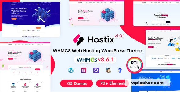 Hostix - Hosting WHMCS WordPress Theme Free Download