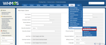 Security Questions in WHMCS