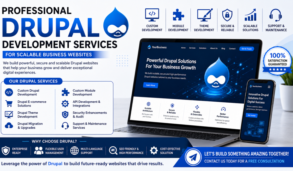 Professional Drupal Development Services for Scalable Business Websites